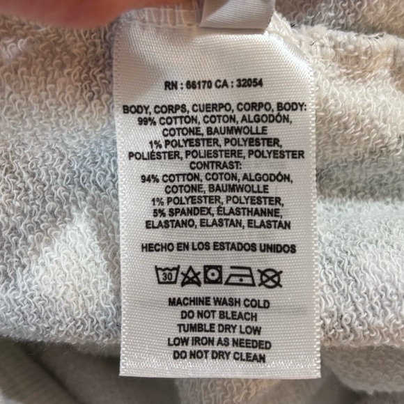 T.la Puff-Sleeved Pullover floral short sleeve sweatshirt sz XS yellow pink gray - Picture 8 of 12